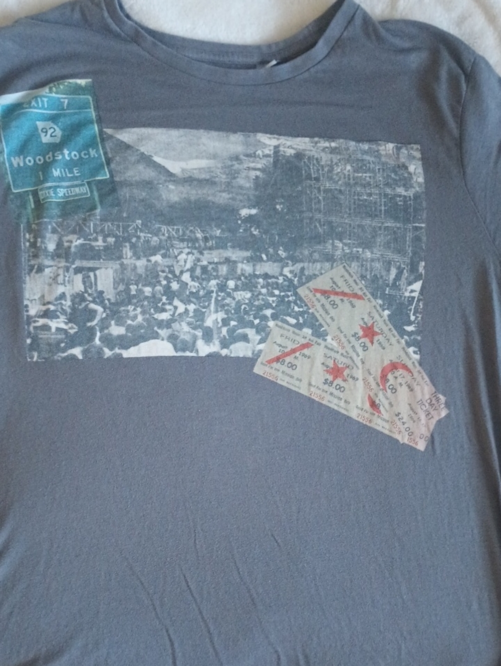 Threads 4 Thought Grey Label Tee with Black Print